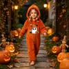 Kids Flannel Pajama Set with Halloween Print - Cozy Loungewear for Children