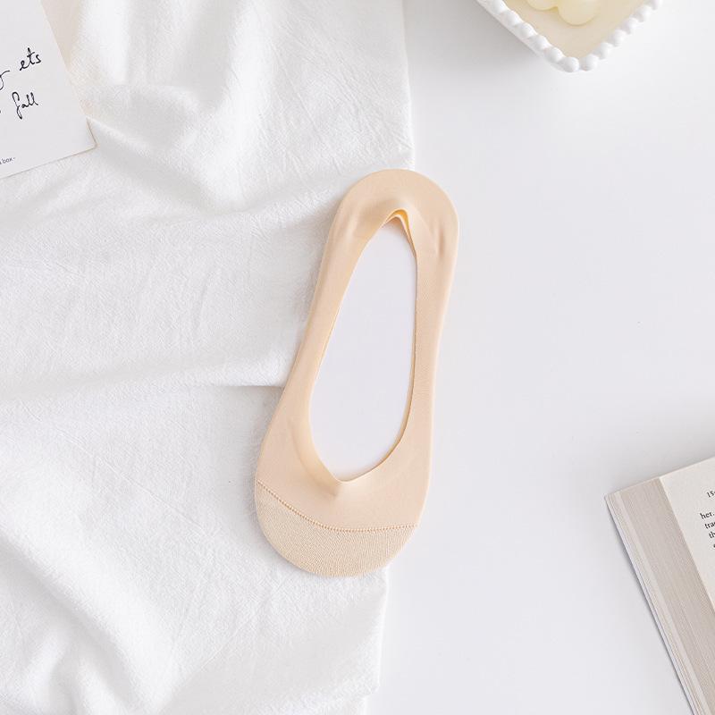 

Женские ультратонкие хлопковые носки-невидимки с низким вырезом и противоскользящим силиконом One Size