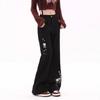 Women's Black Skull Cat Print High-Waist Jeans - 2025 Spring/Autumn