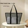 Beach Bags Mesh Quick Dry Shower Tote Shower Stand Cosmetic Bag Transparent Bag Portable Swimming Gym Tote Bag Mesh Beach Bags