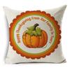 New Thanksgiving Pumpkin Linen Pillow Cover Festive Home Decoration Pillow Cushion Cover