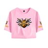 Icrimax Letter Printed Girl Tee Shirt Summer Crop Tops Soft Tshirt Popular Slim Lovely Tees Slim Fitness Short Sleeved