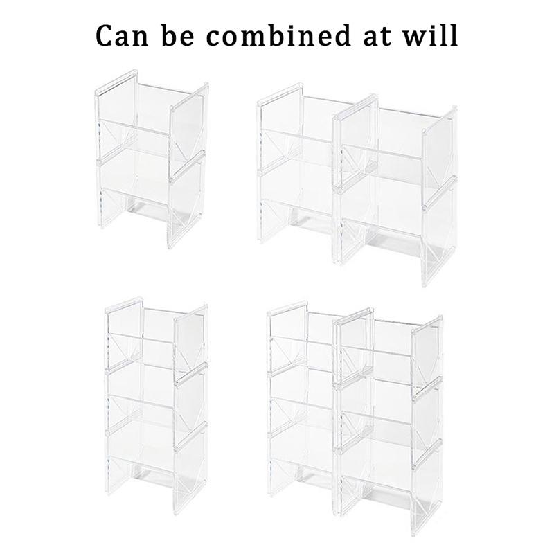 Вертикальний тримач для чайних пакетиків, штабельований органайзер для чайних пакетиків, прозорий органайзер для кави та чаю, для вершків до чаю, шафи, цукру, кухні