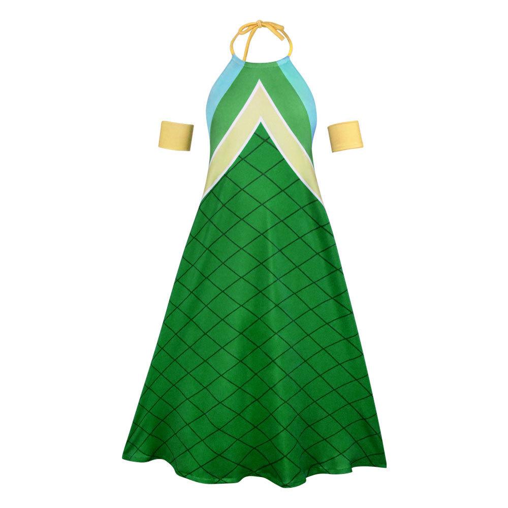 Fairy Tail Wendy Marvell Cosplay Costume For Anime Role Play With Spandex Material For Women