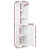 Bathroom Cabinets Artiss Bathroom Tallboy Furniture Toilet Storage Cabinet Laundry Cupboard