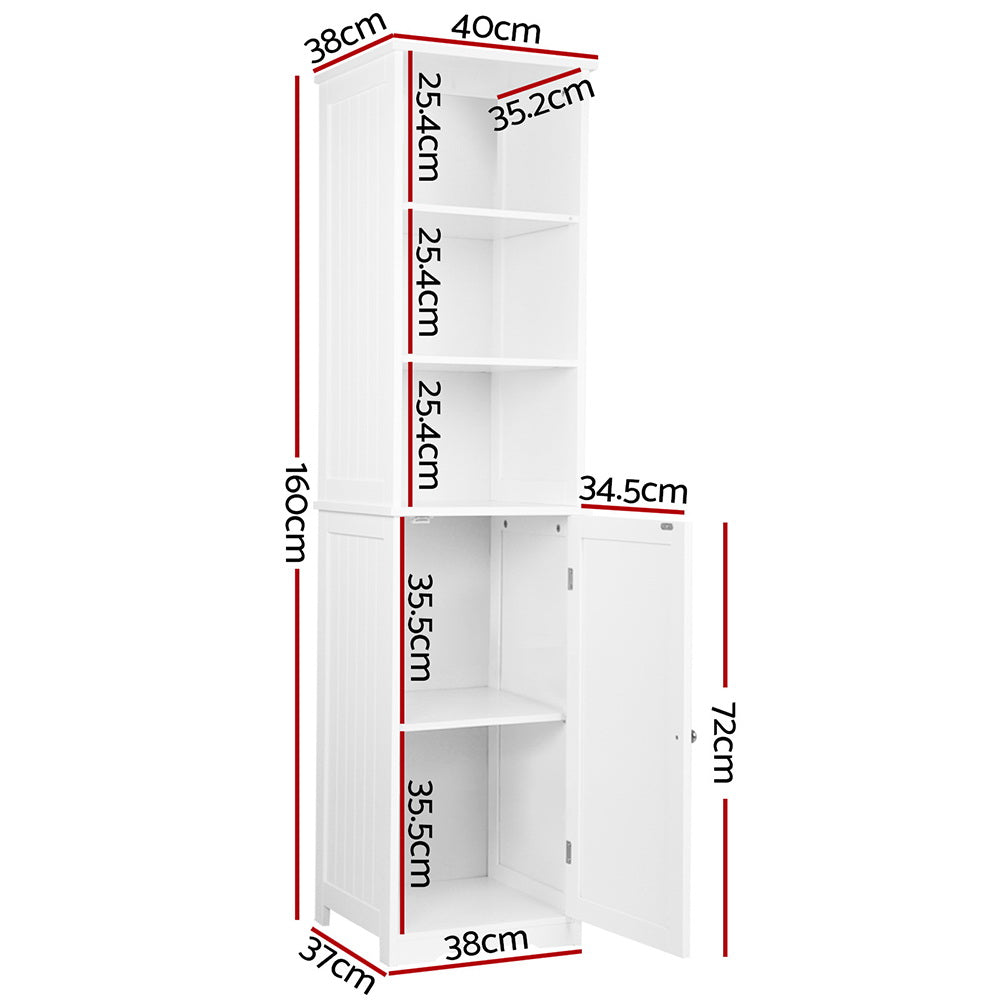 Bathroom Cabinets Artiss Bathroom Tallboy Furniture Toilet Storage Cabinet Laundry Cupboard