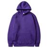 Unisex Fleece-Lined Thick Hooded Jacket - Solid Color, Trendy Autumn/Winter Style, Custom Logo Printing