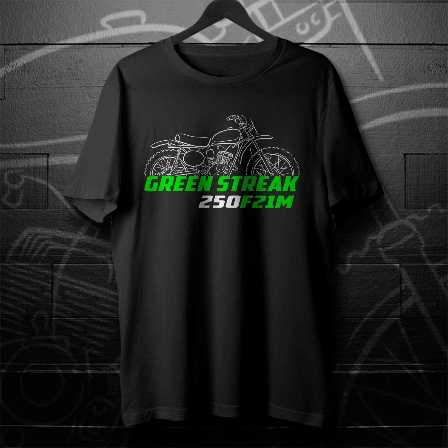 For Kawasaki 250 F21M Green Streak 1968-1970 fans - Motorcycle T shirt S
