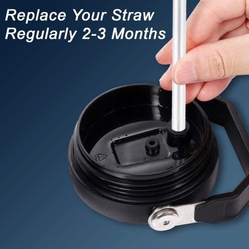 Stanley Ice Flow Flip Cup Clear Straws, 6-Pack, Replacement Straws, Clear, 30 Oz.