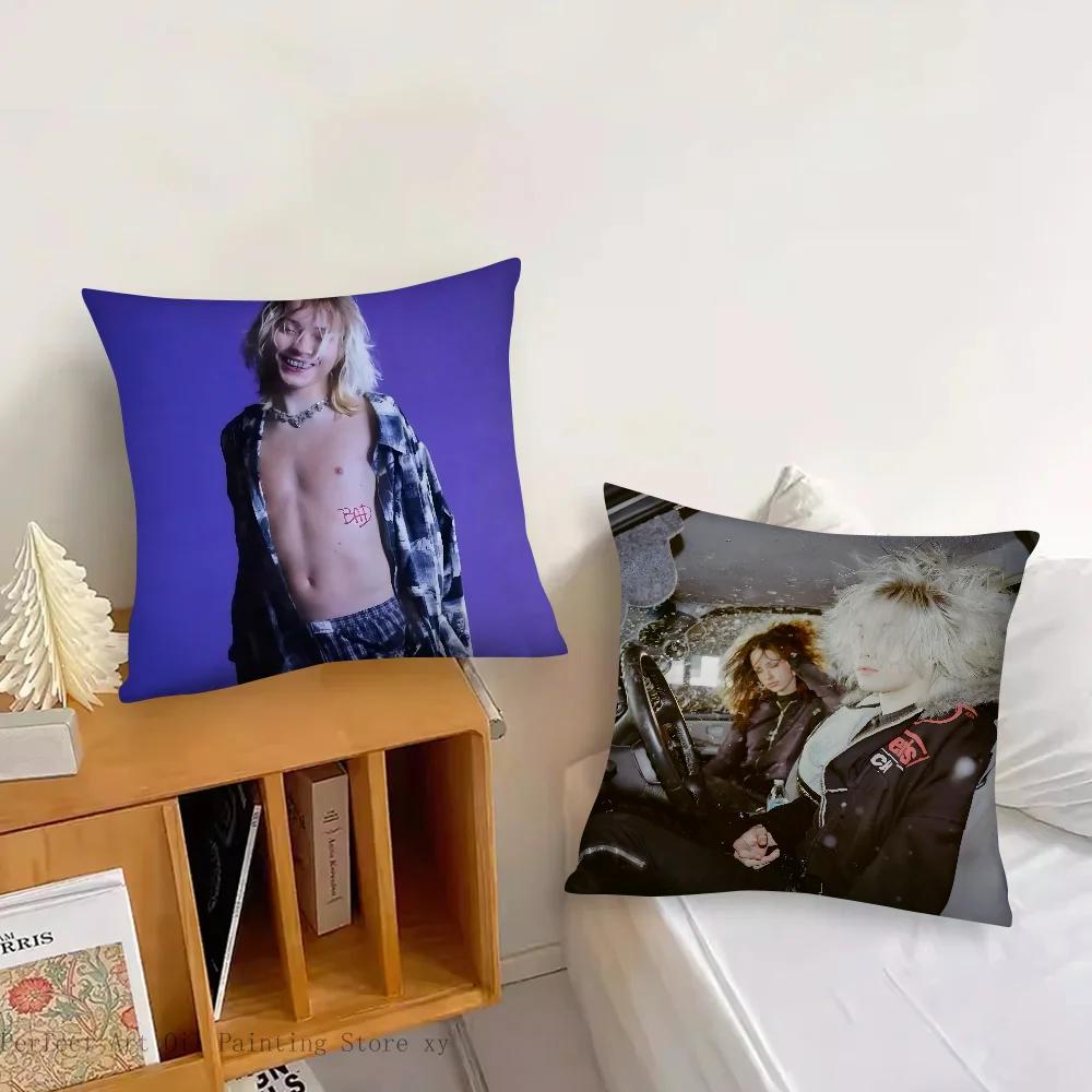 American N-Nettspend Rapper Pillow Case Square Pillow Bedroom Sofa Leisure Comfort Cushion Car Living Room Home Decoration