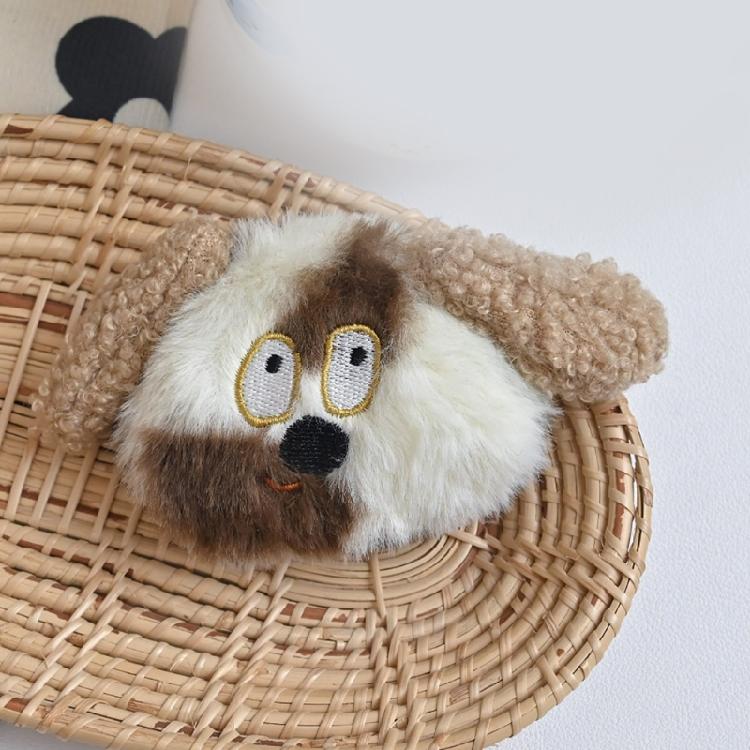 Playful Plush Dog Brooch Pin Stylish Bag Pendant Statement Hanging Ornament Plush Texture for Casual or Formal Event