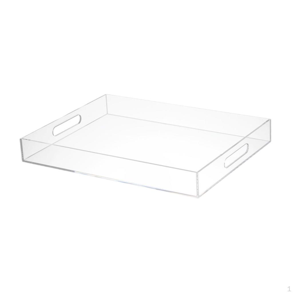 Akrylátový servírovací tác Koupelnový toaletní organizér Multifunkční zásobník na ovoce Průhledný pro