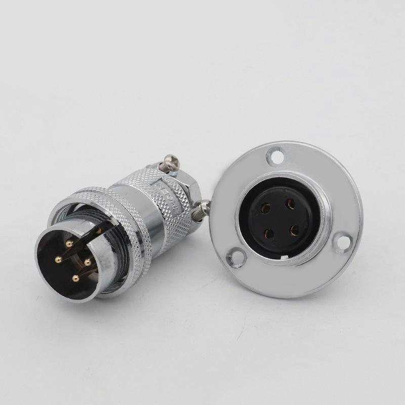 GX25 25mm Industrial Waterproof Aviation Connector 4 5 6 7 Pin Panel Screw Threaded Power Adapter Male&Female Plug Socket