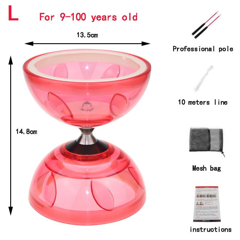 Portable Diabolo Chinese Yoyo Diabolo Set Portable Fitness Gear For Adults Kids Elderly Outdoor Indoor Agility Exercise 6