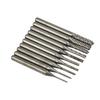 10x 1 8 0.8-3.175mm Nitride Coated Carbide PCB CNC Drill Bits