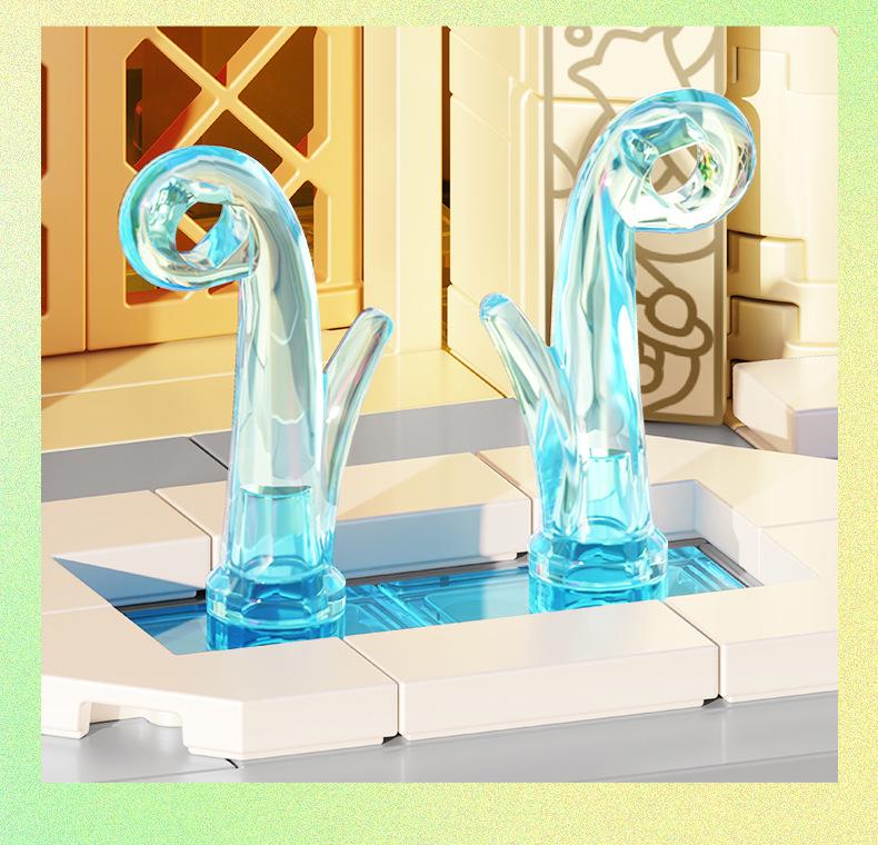 Fermi S2238 Huaylin Castle Preserved Flower Model - Handmade Building Blocks for Kids - Valentine's Day Gift
