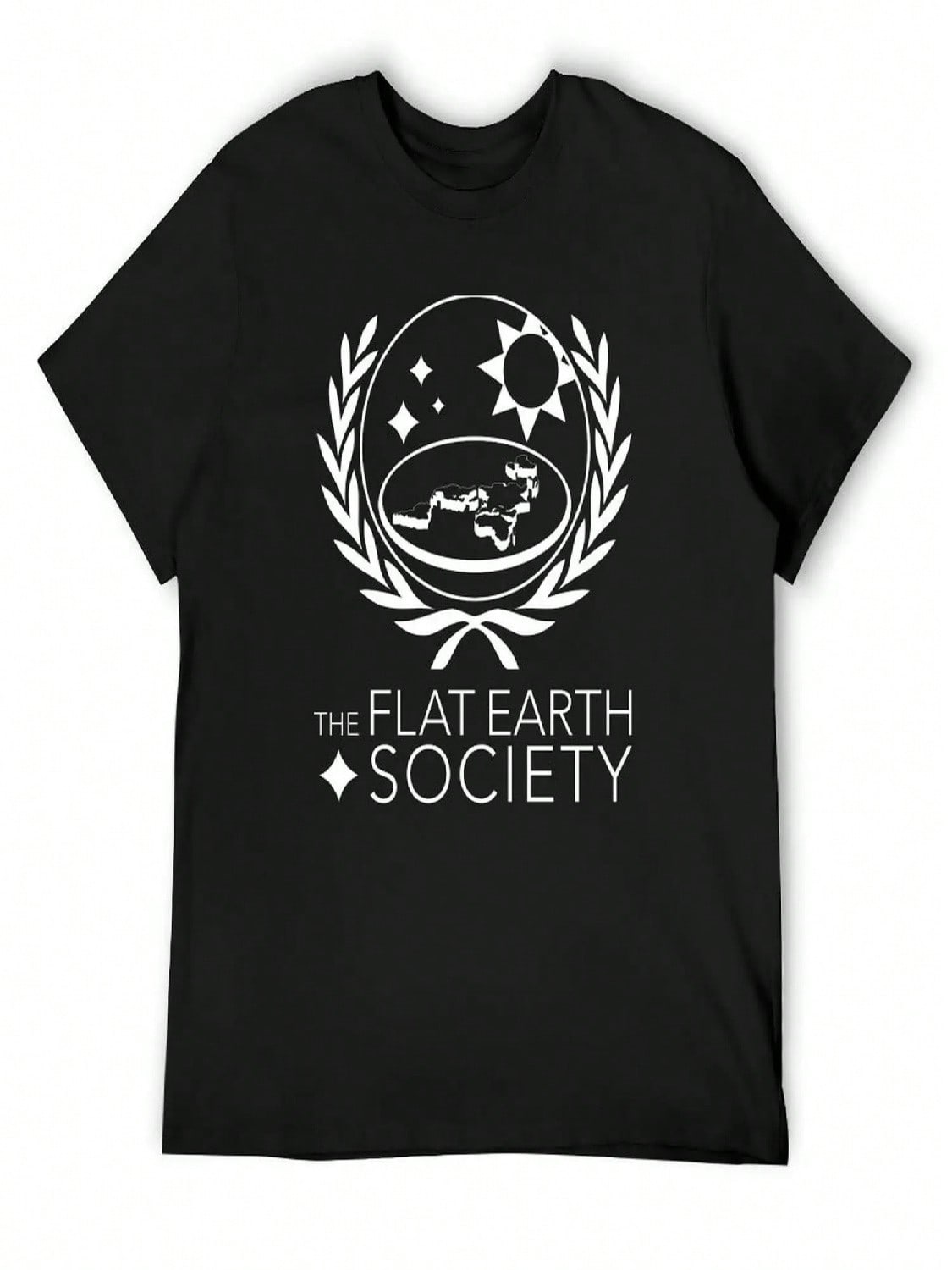 Flat Earth Society T-Shirt Graphic Shirts Oversize T-Shirts Man Tees Cotton Man T-Shirts unisexs T Shirt S разноцветный