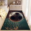 Soccer Ball in Net Design suitable as a non-slip mat for the living room or bedroom sofa