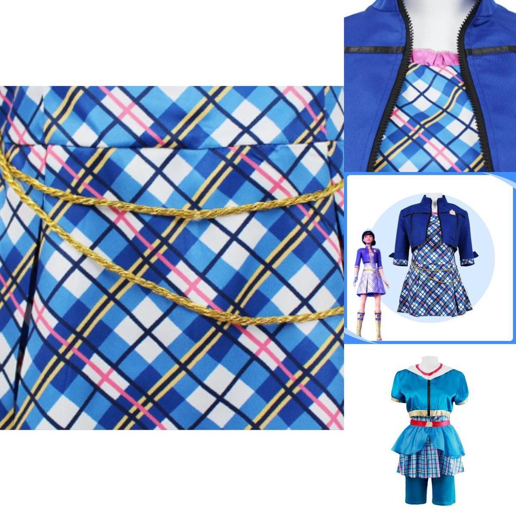 Barbie Charm Princess Academy Cosplay Costume Sofia Hailey Campus Outfit