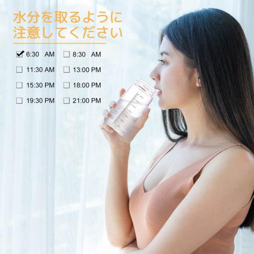 Fexmoy Water Bottle, Glass, with Memory, Tumbler with Lid, Spill-Resistant Shot Glass, Glass Cup, Tumbler with Lid, Multi-Purpose Bottle for Milk, Wat