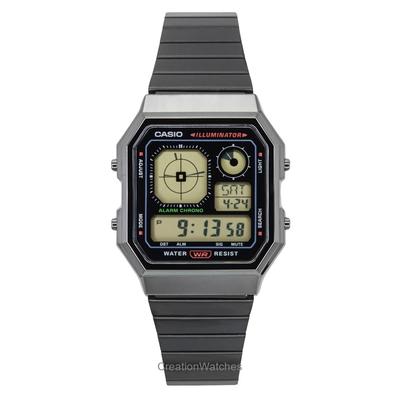 Reloj Unisex Vintage Digital de Acero Inoxidable Cuarzo A130WEGG-1A