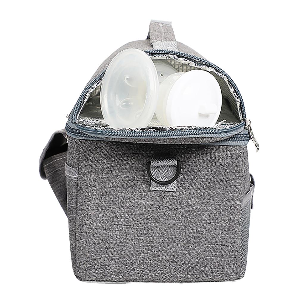 Isoliertasche Großes Fassungsvermögen Doppelschichtig Tragbare Thermotasche für Lunchbox Babyflasche