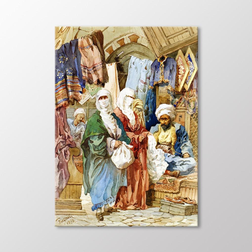 

Живопись на шелковом рынке