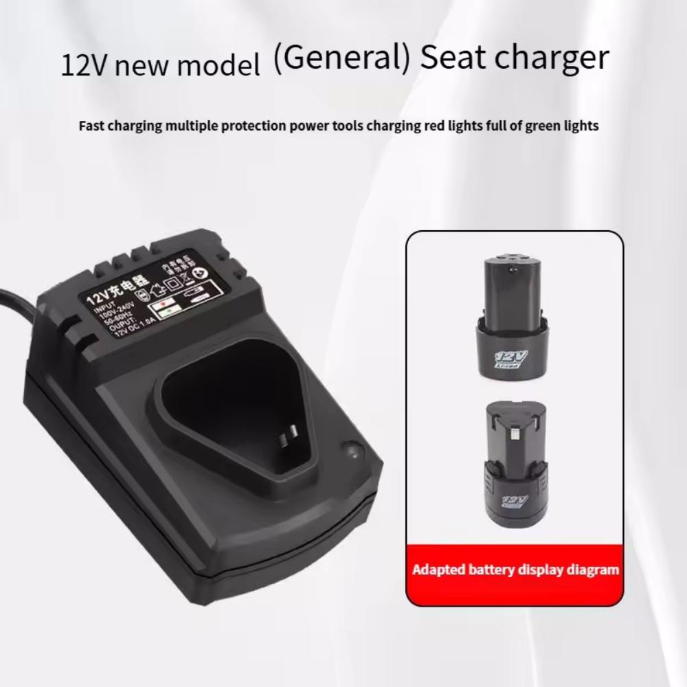 12V Electric Drill Charger Charger Li-ion Rechargeable US/EU Charger Portable Rechargeable Lithium Drill Air Tool Accessories