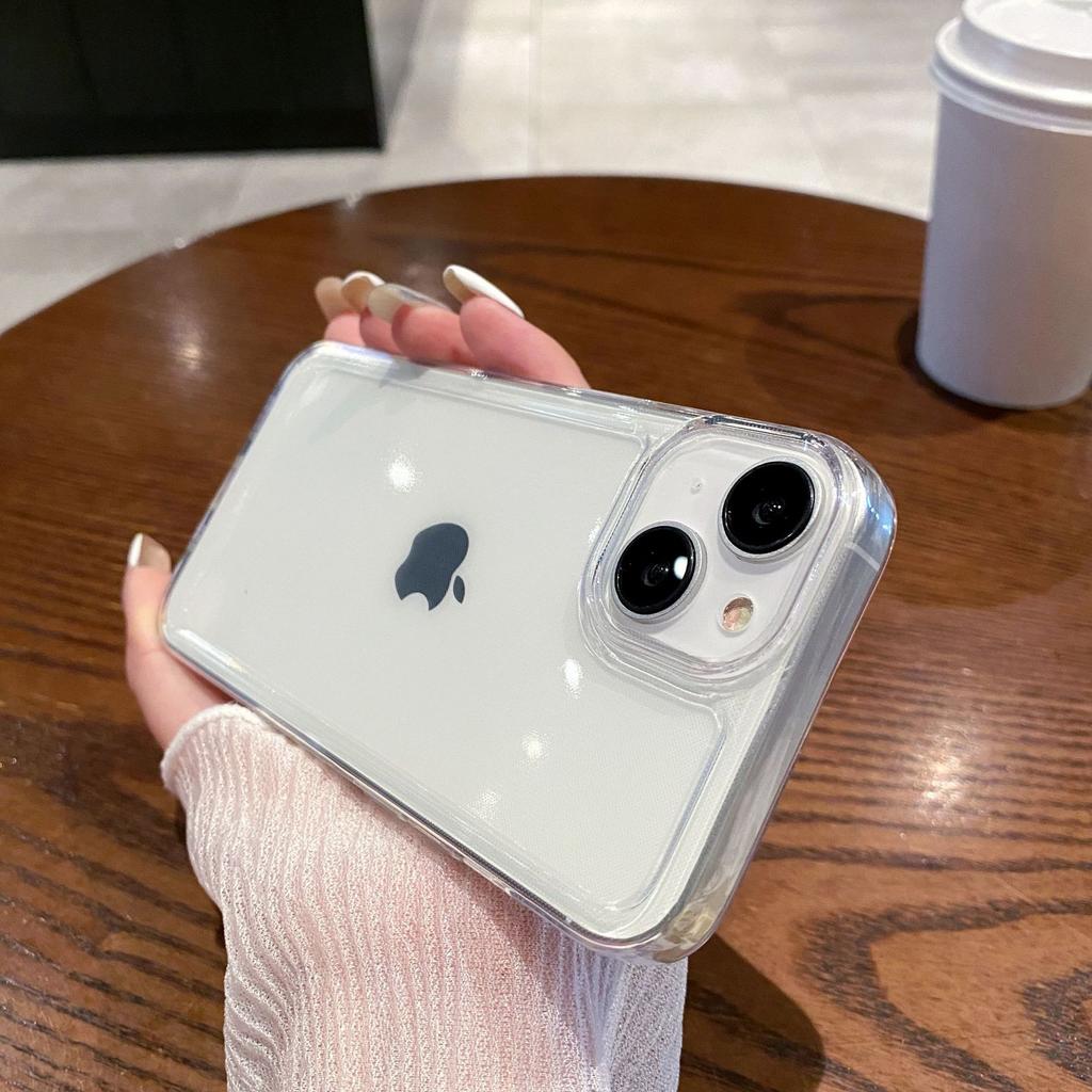 Large Hole Transparent Space Case for IPhone 17AIR Phone Case for Apple XSMAX Simple Anti Drop Soft Protective Case
