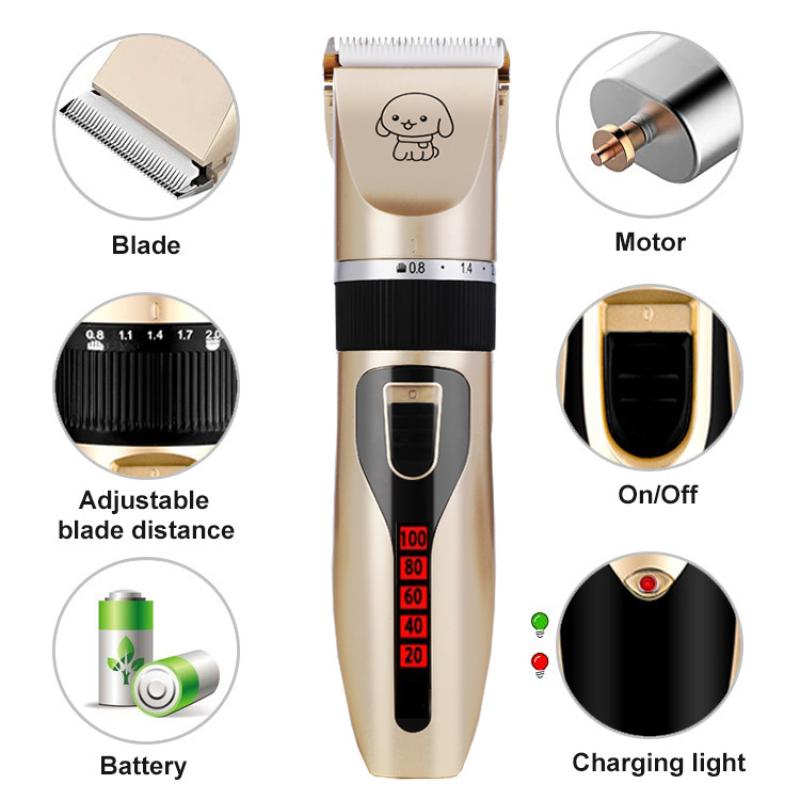 Pet Hair Clipper Haircut Trimmer Shaver Set Cat/Dog/Rabbit Grooming Clipper Cutter Pet Supplies Electric Scissors Set Supplies