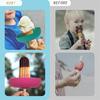 1/4PCS Silicone Drip-Proof Popsicle Rack Food-grade Reusable Ice Holder Ice Cream Tools Portable Popsicle Protector for Kids