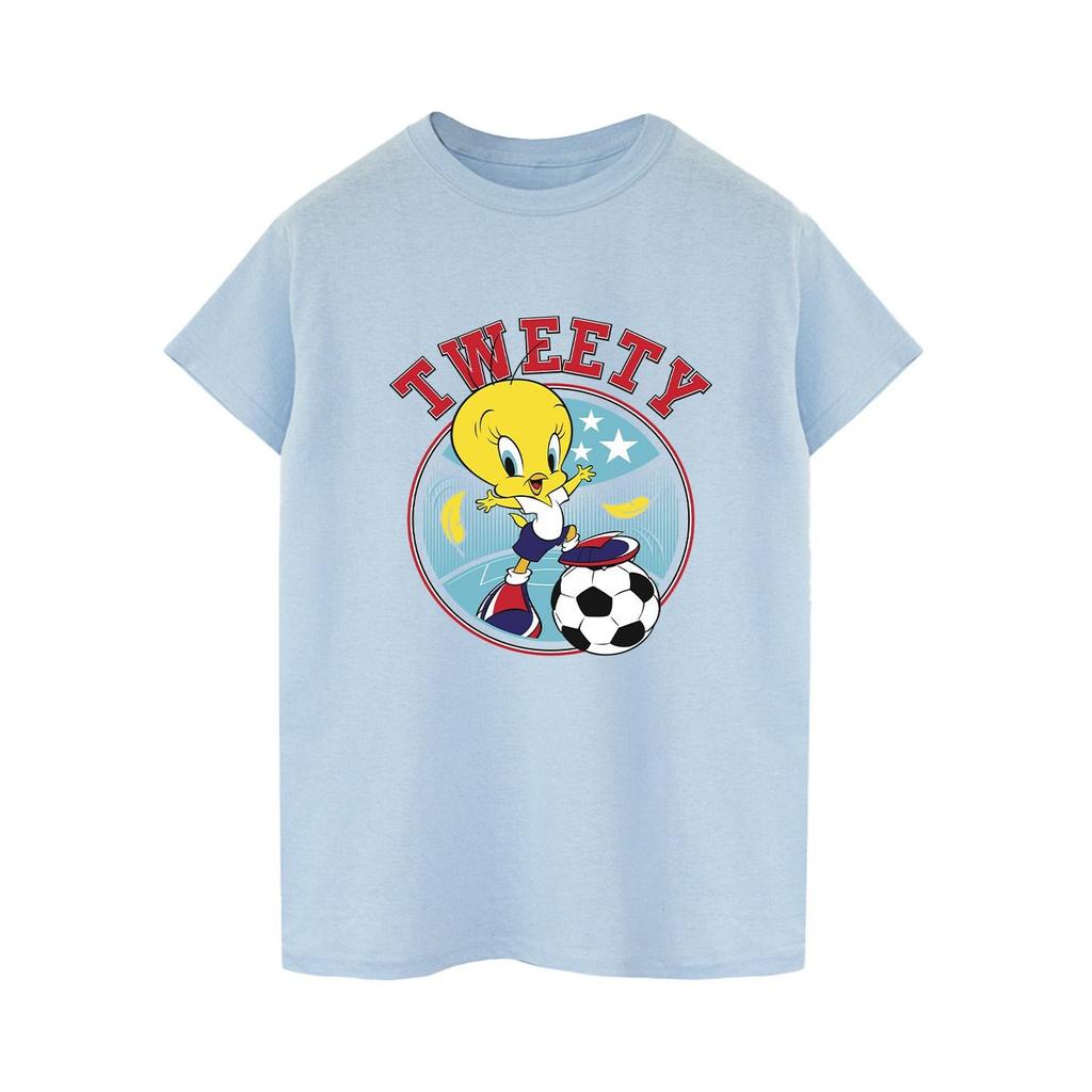 Looney Tunes Tweety Football Circle T-Shirt für Herren