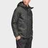 Adidas Outdoor Casual Jacket With Thermal Lining Men Jackets Gray Green DZ1429