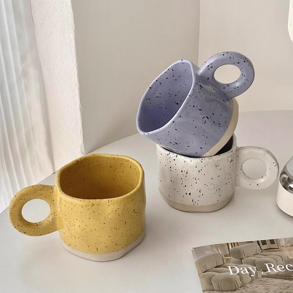 250ML Coffee Mug Splash Ink Design Water Cup INS Tea Cup  Breakfast
