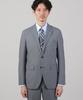 Takeo Kikuchi Men's Melange Sharkskin Stretch Jacket (93141011), Gray (012) 04 (LL), for ON/OFF/Set-Ups