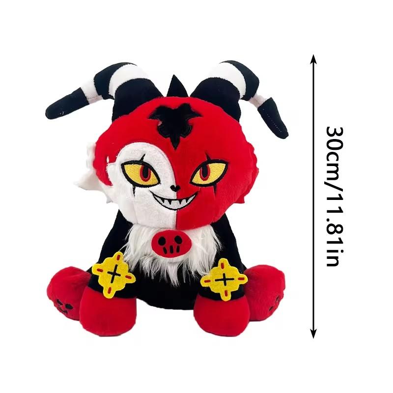 Peluche Chat Chaud Drôle Angel Dust Alastor TV Fans Collection Cadeau Mignon Coton Rembourré Poupée en Peluche Enfants pour Cadeau d'Anniversaire