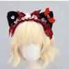 Kitten Anime Headpiece for Party Stage Birthday Face Wash Hairbands Stage Cats Ear Wing Headwear Photo Props