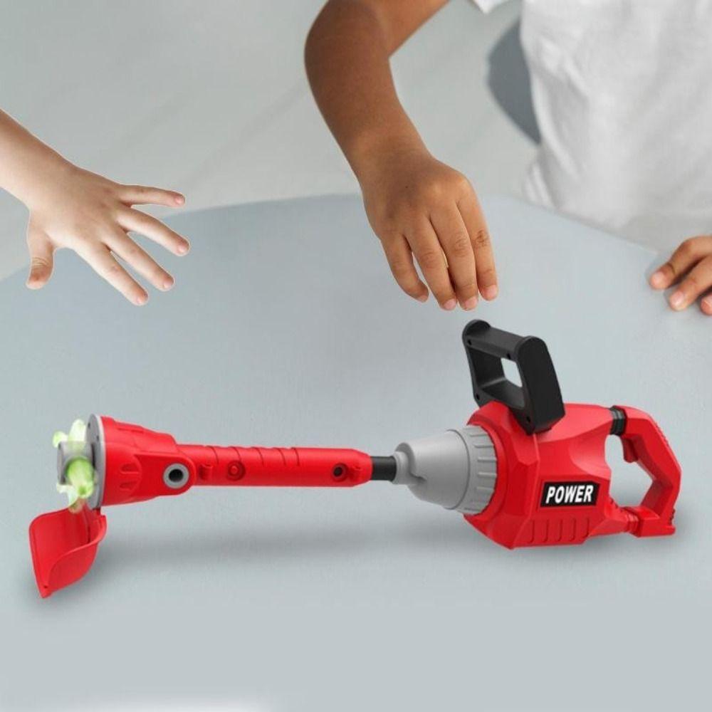 Large Size Electronic Toy Lawnmower Kids Play Tools Lawn Trimmer Toy Garden Play