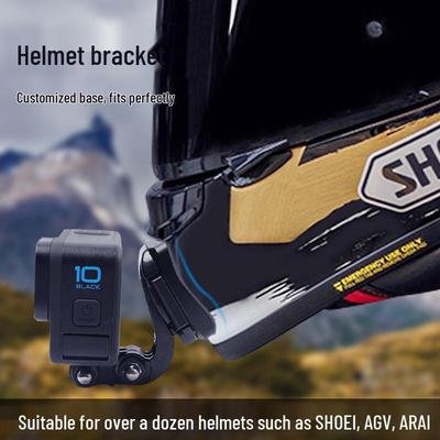 Full Face Motorcycle Helmet Chin Mount for GoPro/Insta360 Action Cameras