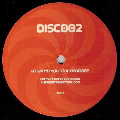 

12inch Record BAMBI & GAZEEBO - Why d You Stop Dancing DISC002 Disco Edits 2004 US Dance & Electronica Used