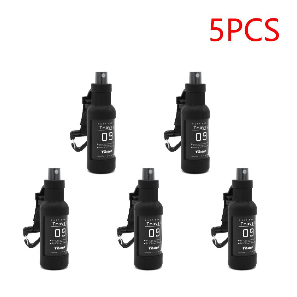 50ml Refillable Spray Bottle Travel Bottle Leak Proof Mini Fine Mist Spray Bottles with Tactical Hook Strap for Outdoor Camping