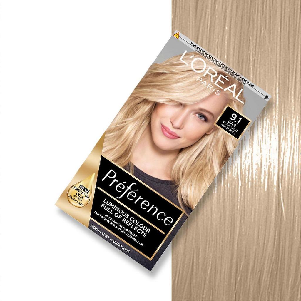 L'Oréal Paris Preference Permanente Haarfarbe, 9.1 Hellaschblond