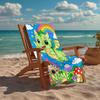 Personalisierbares Ultra-Weiches Strandtuch mit Dinosaurier-Thema, Ideal für Pool - Camping, Tauchen - Perfekter Reisebegleiter, Lebendiges Strandtuch.