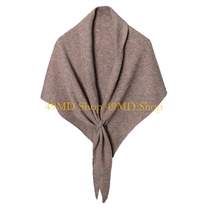 49MD Women’s Winter Neck Warmer Cozy Scarf Stylish Triangular Shawl Cold Weather хаки