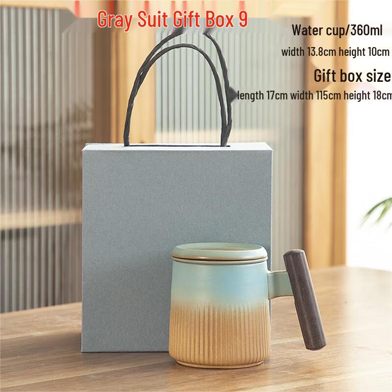 Ceramic Tea Infuser Mug with Lid