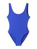 European and American Solid Color Sexy Backless One-Piece Swimsuit - Large Size, Triangle Conservative Design