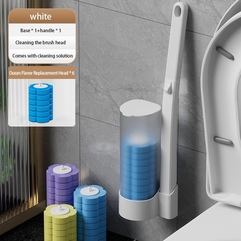 Disposable Toilet Brush Dissolves Household Non-Dead Spot Wash Toilet Toilet Toilet Cleaning Replacement Head From The Brush God
