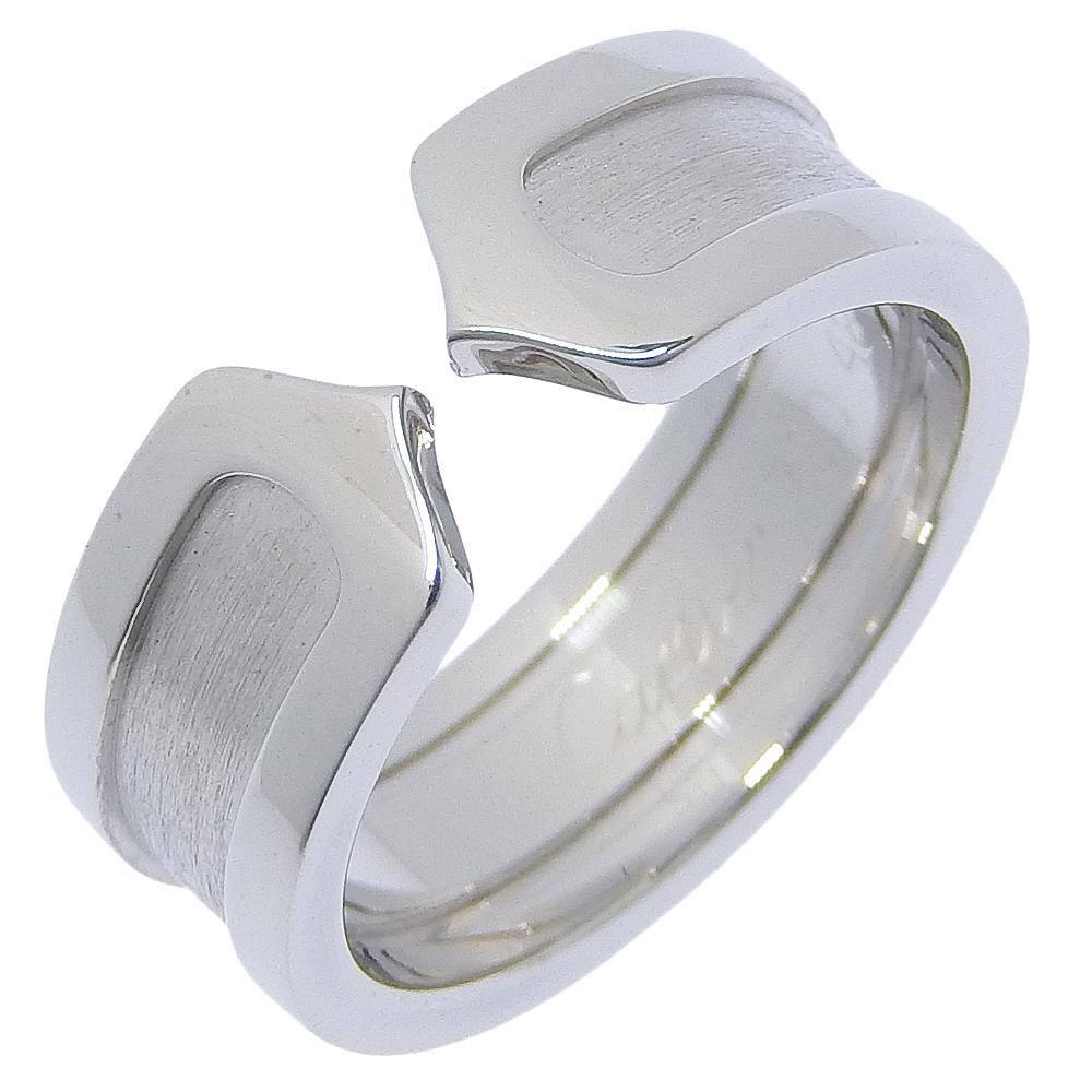 

CARTIER C2 Ring K18 white gold #4.5(US Size) 7.2g Women Used