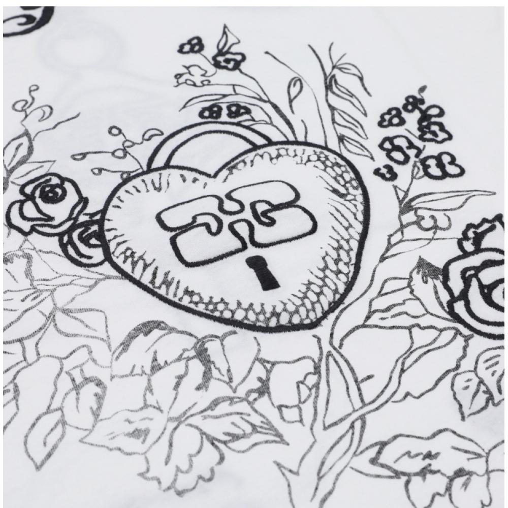 Ganni Graphic Logo Recut Heavy Women S Long Sleeve Tee T4139