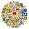 50 Yellow Softball Stickers Softball Stickers Skateboard Guitar Suitcase Waterproof Stickers